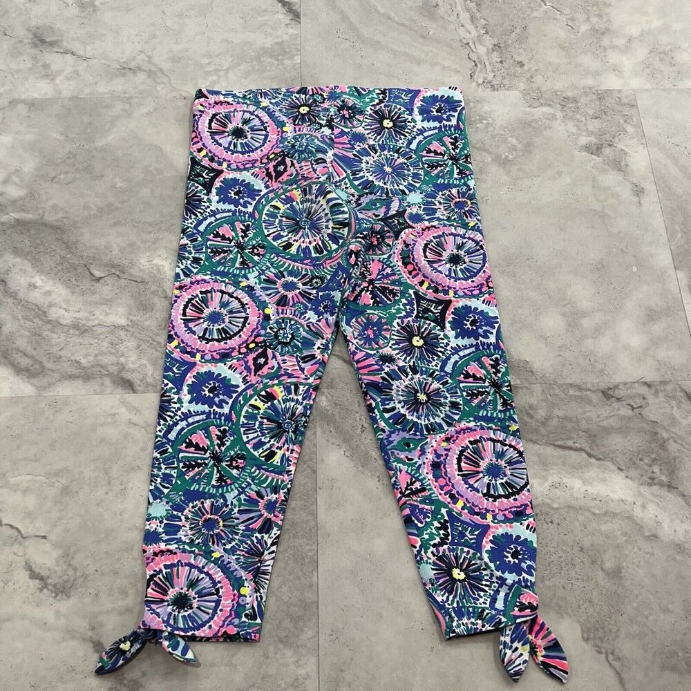 Lilly Pulitzer Girls Maia Legging The Swim Medallion Crop Size 12 - 14